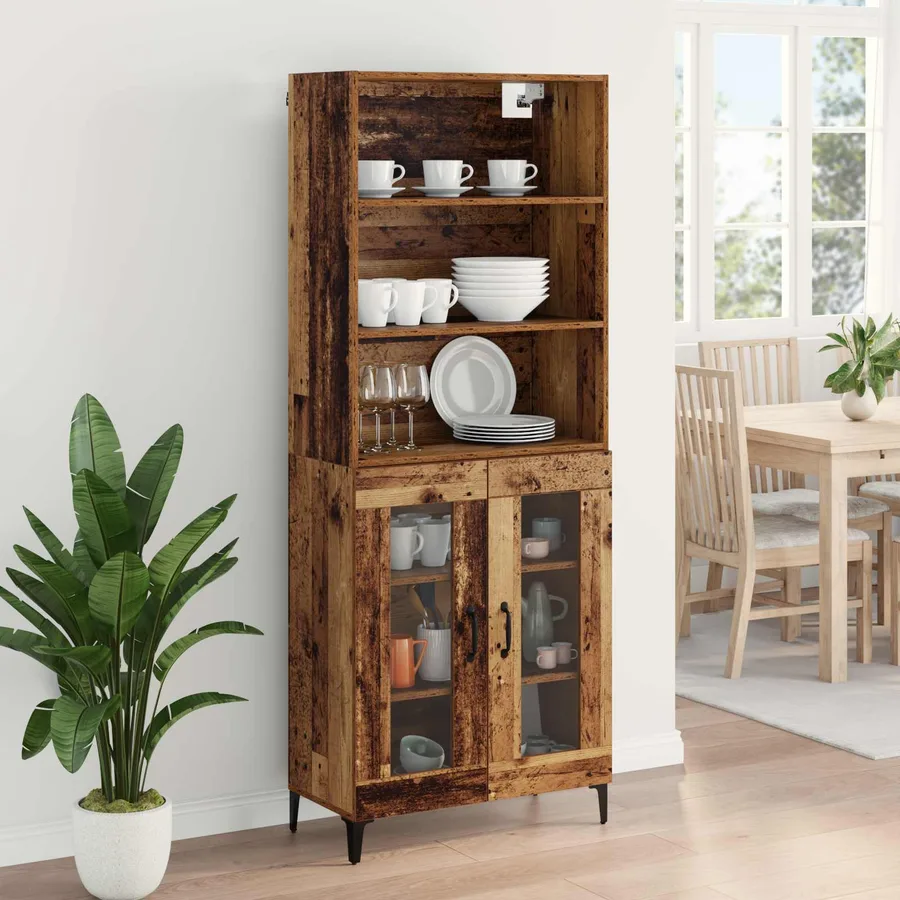 Haut Armoire Bois Ancien 69,5 x 34 x 180 cm Bois d'ingénierie - 4