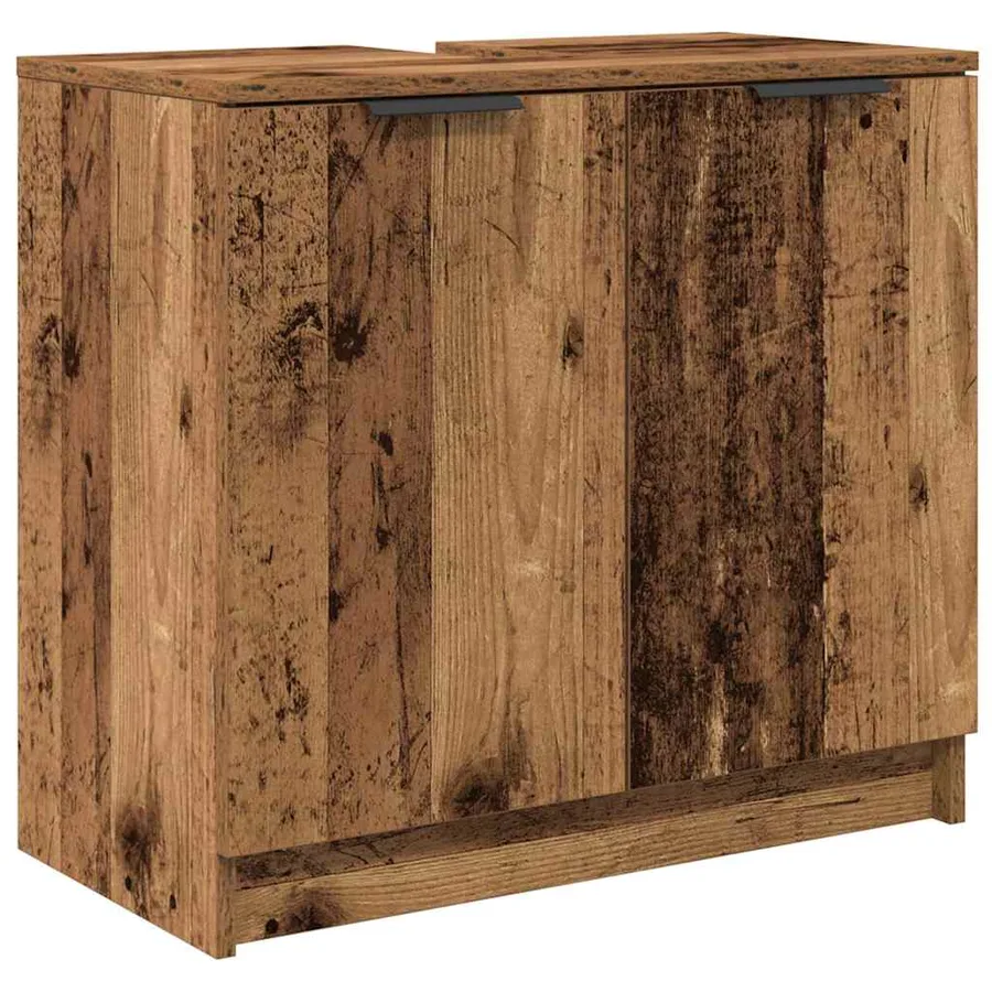 Ensemble de Meubles de Salle de Bain avec étagère Bois Ancien - 6