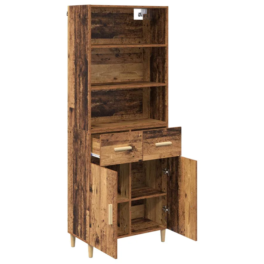 Haut Armoire Bois Ancien 69,5 x 32,5 x 180 cm Bois d'ingénierie - 5