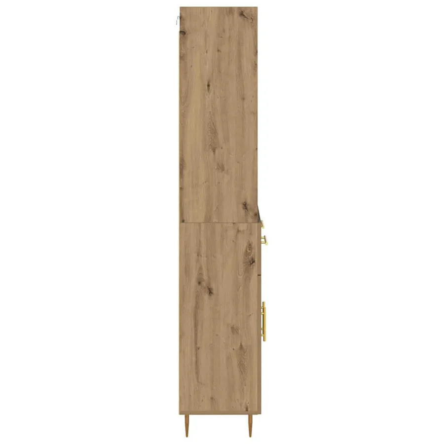 Haut Armoire Chêne artisanal 69,5 x 34 x 180 cm - 9