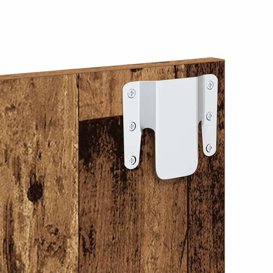Tête de lit avec armoire 3 pcs Bois Ancien Bois d'ingénierie - 8