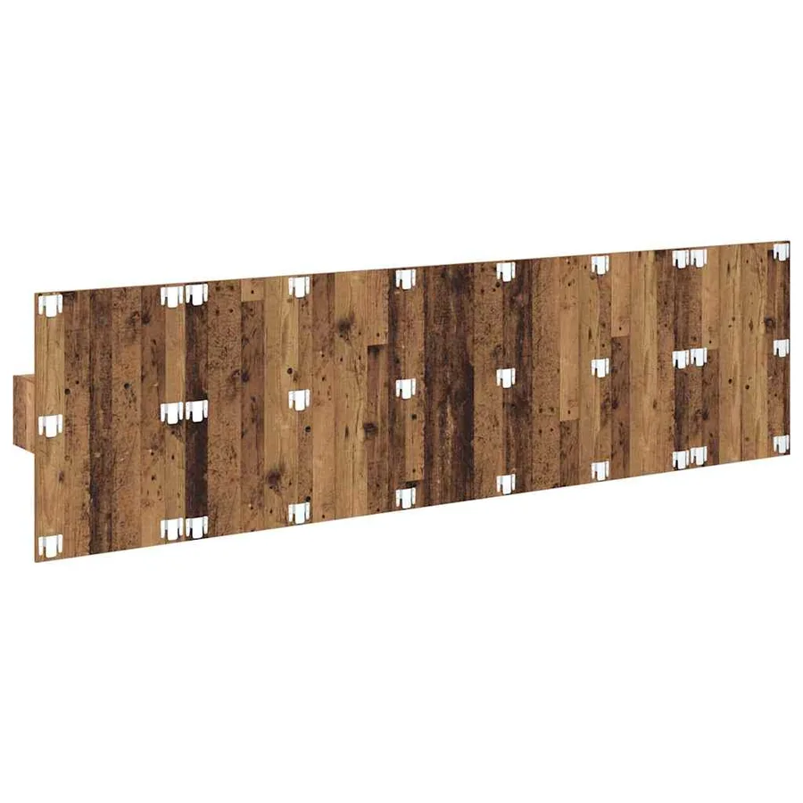 Tête de lit avec armoire 3 pcs Bois Ancien Bois d'ingénierie - 9