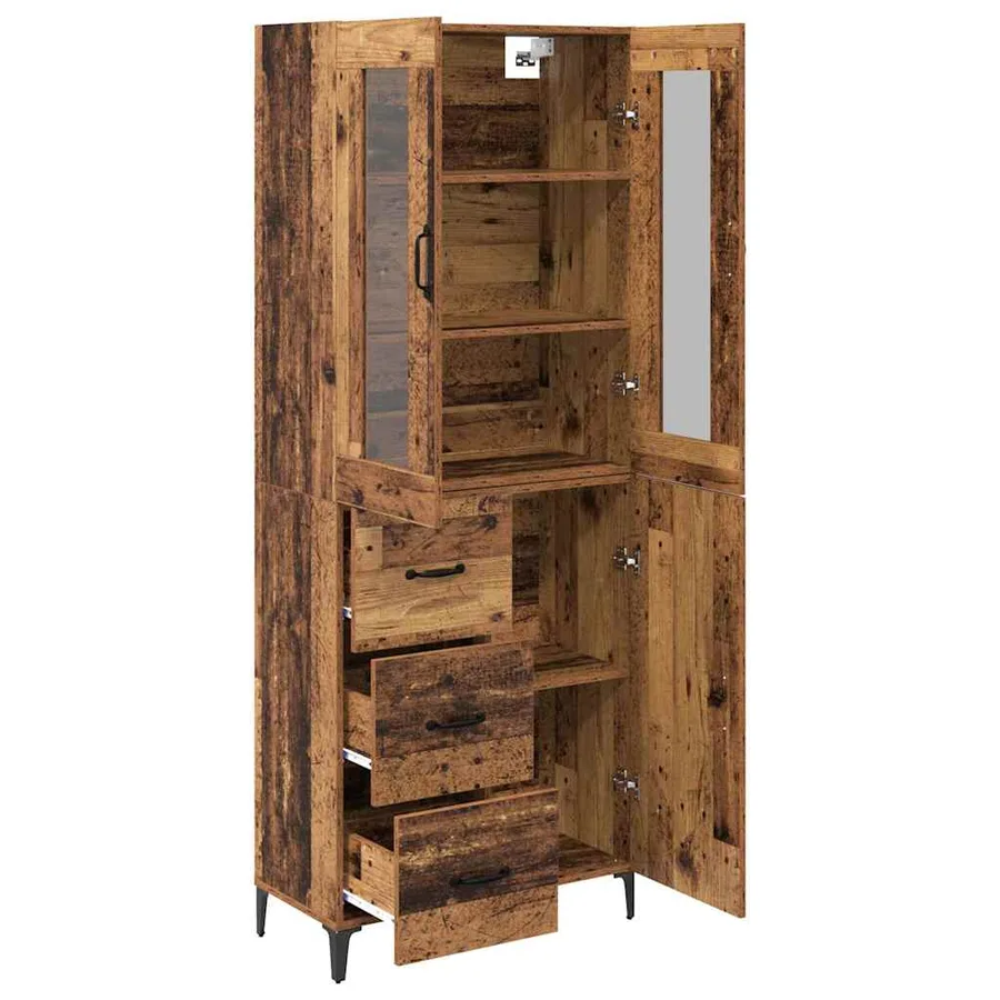 Haut Armoire Bois Ancien 69,5 x 34 x 180 cm Bois d'ingénierie - 5
