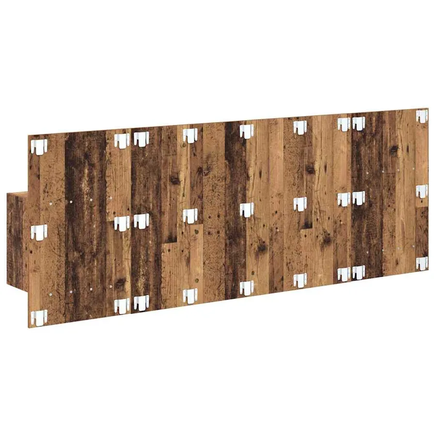 Tête de lit avec armoire 3 pcs Bois Ancien Bois d'ingénierie - 9