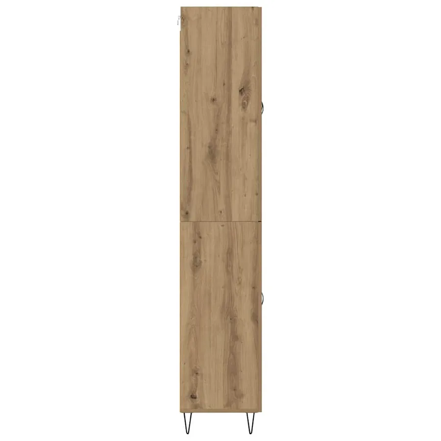 Haut Armoire 2 pcs Chêne artisanal 69,5 x 34 x 180 cm - 9