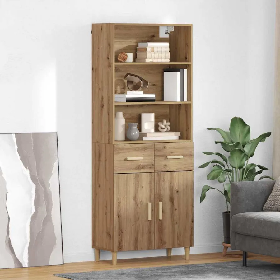 Haut Armoire Chêne artisanal 69,5 x 34 x 180 cm