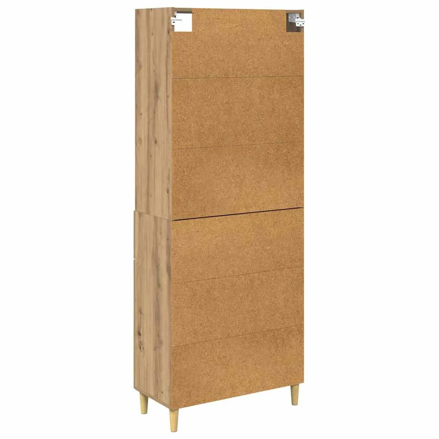 Haut Armoire Chêne artisanal 69,5 x 34 x 180 cm - 5