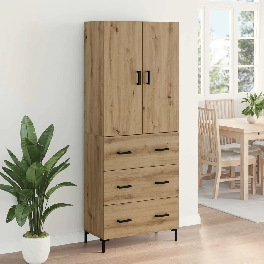 Haut Armoire Chêne artisanal 69,5 x 34 x 180 cm - 4
