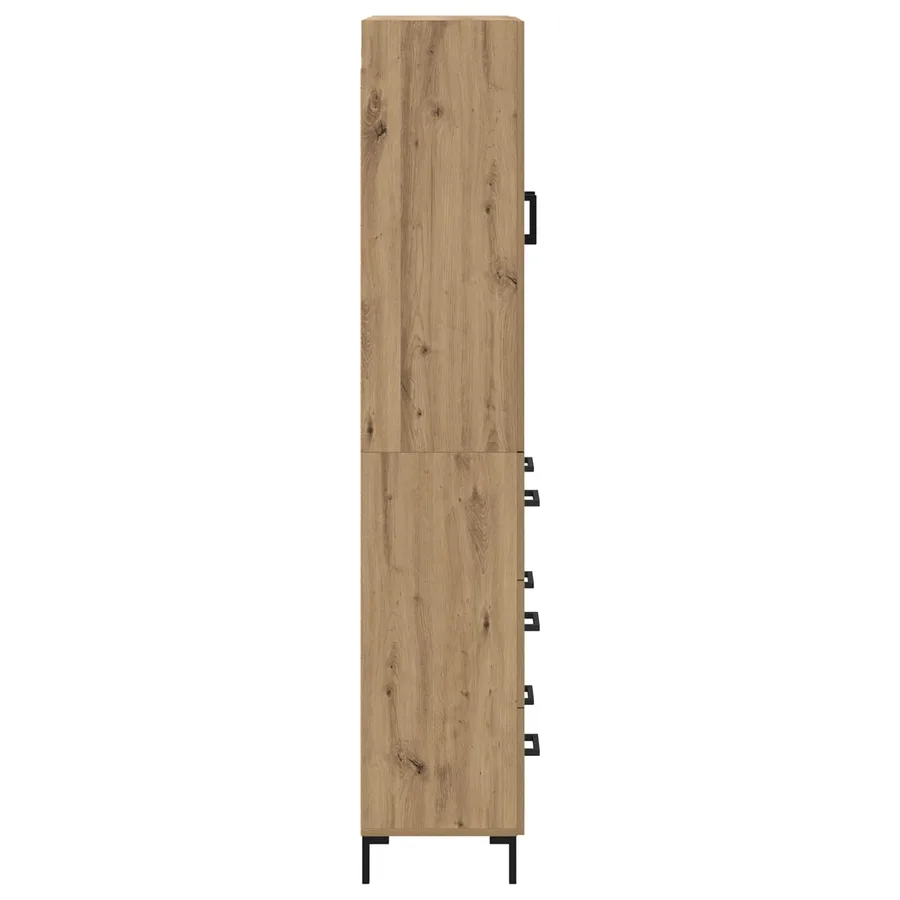 Haut Armoire Chêne artisanal 69,5 x 34 x 180 cm - 9