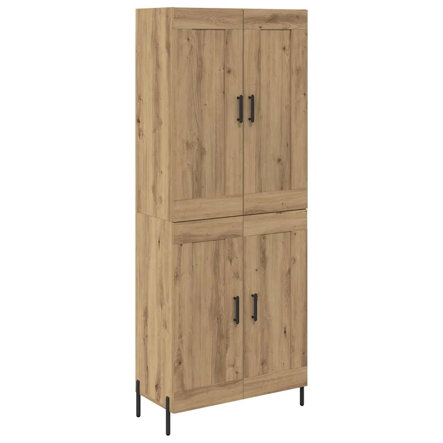 Haut Armoire 2 pcs Chêne artisanal 69,5 x 34 x 180 cm - 2