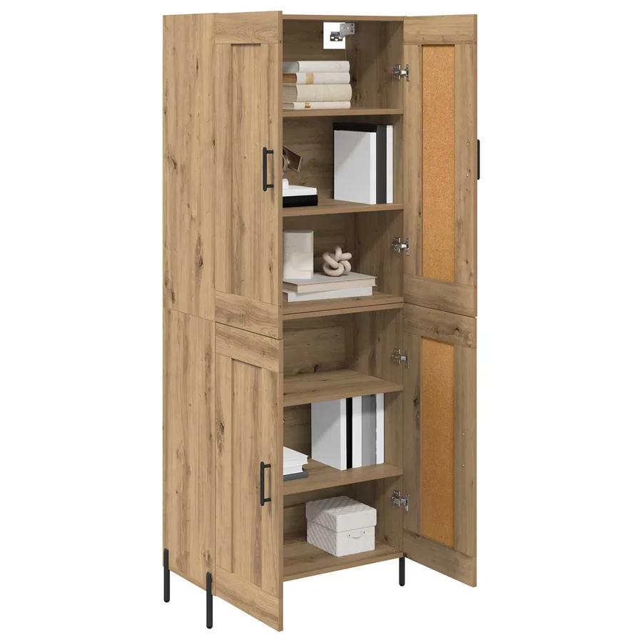 Haut Armoire 2 pcs Chêne artisanal 69,5 x 34 x 180 cm - 3