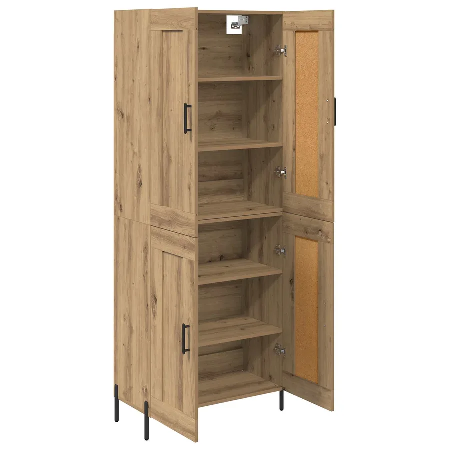 Haut Armoire 2 pcs Chêne artisanal 69,5 x 34 x 180 cm - 5
