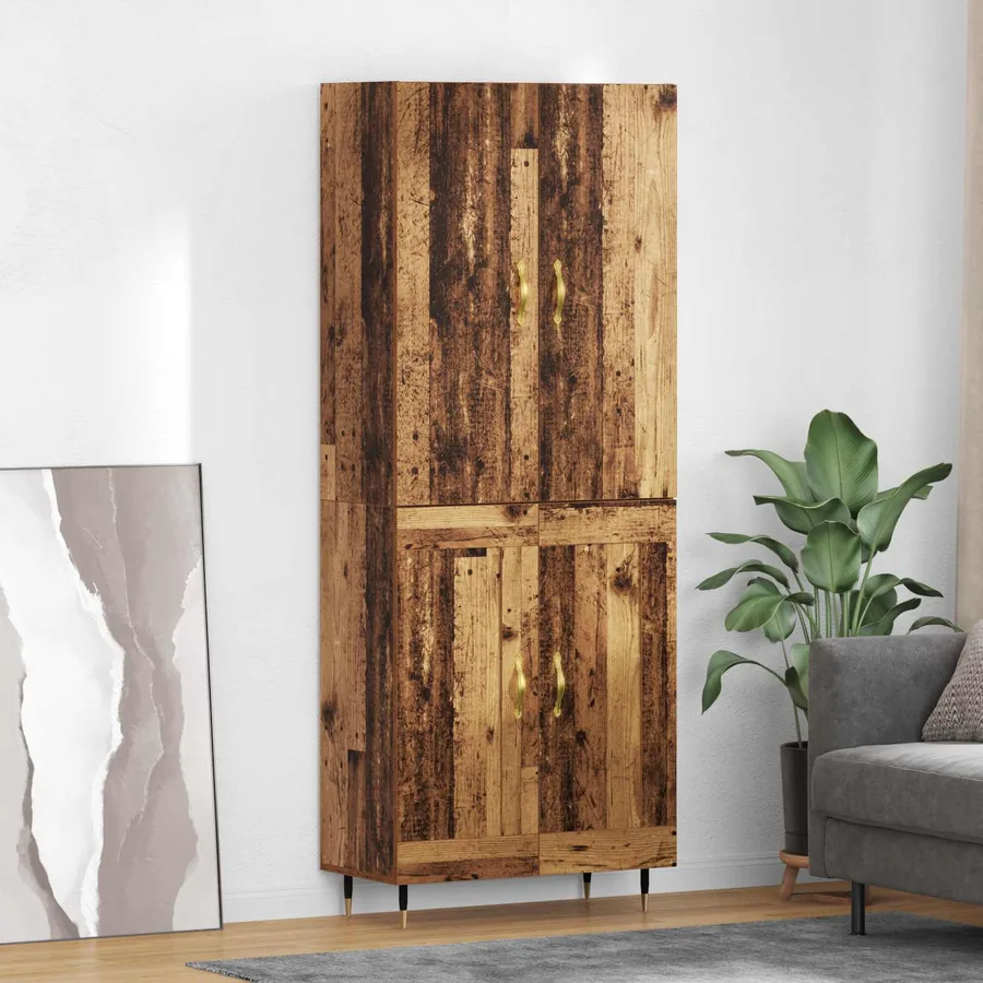 Haut Armoire Bois Ancien 69,5 x 34 x 180 cm Bois d'ingénierie