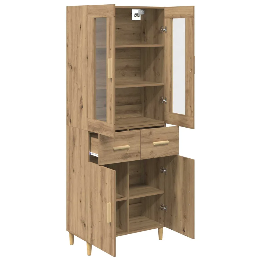 Haut Armoire Chêne artisanal 69,5 x 34 x 180 cm - 5