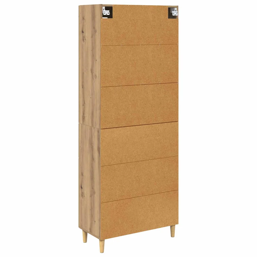 Haut Armoire Chêne artisanal 69,5 x 34 x 180 cm - 8
