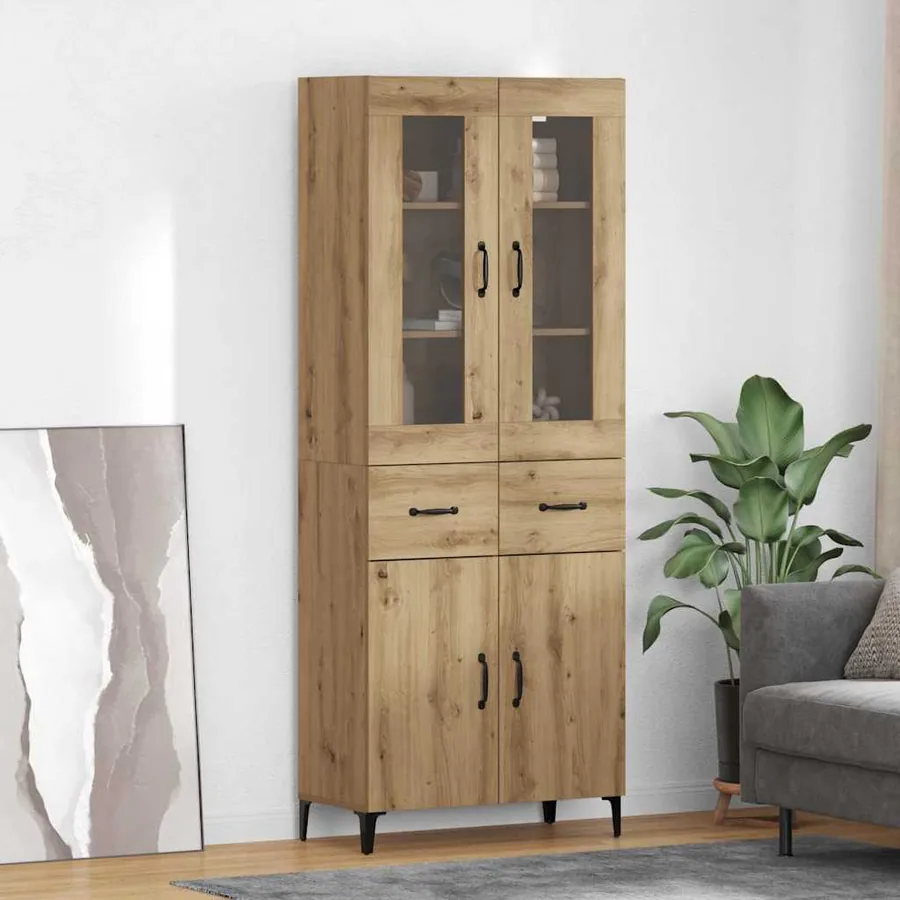 Haut Armoire Chêne artisanal 69,5 x 34 x 180 cm