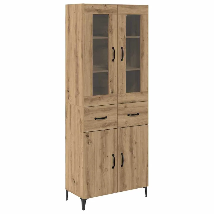 Haut Armoire Chêne artisanal 69,5 x 34 x 180 cm - 2