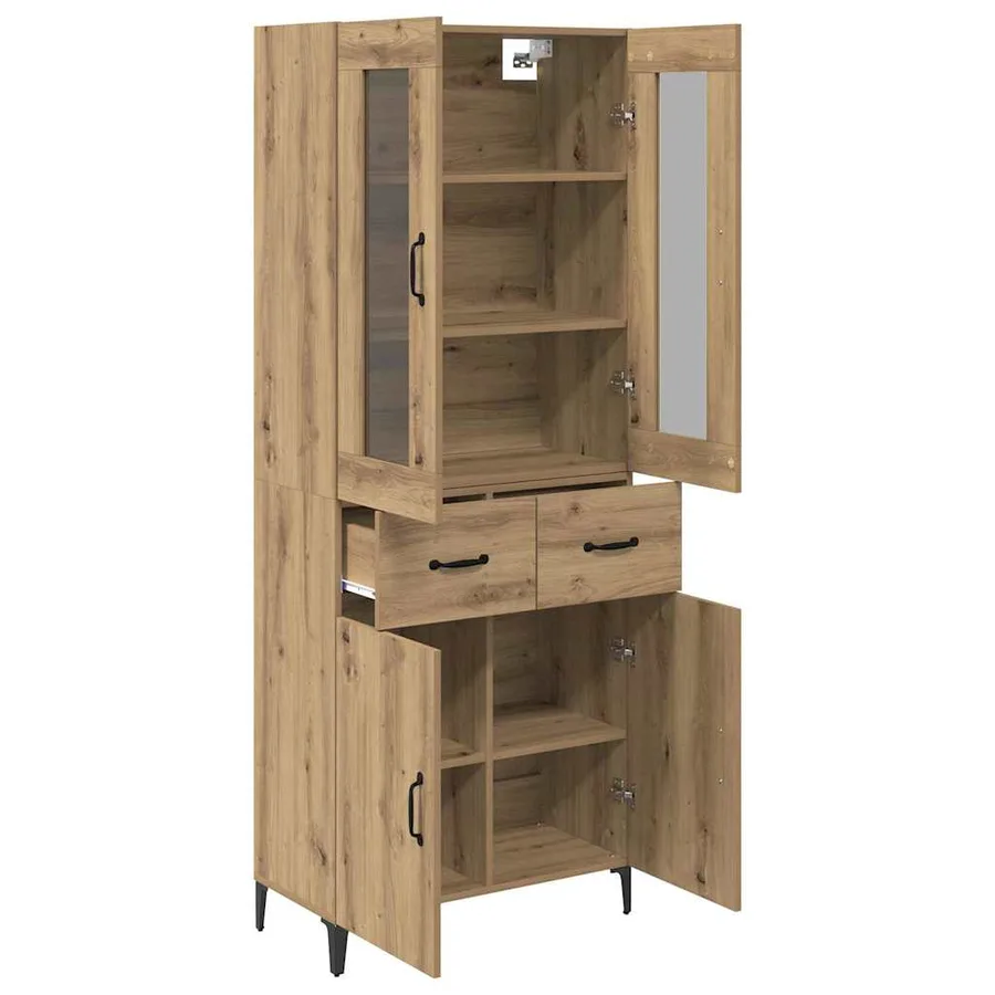 Haut Armoire Chêne artisanal 69,5 x 34 x 180 cm - 5