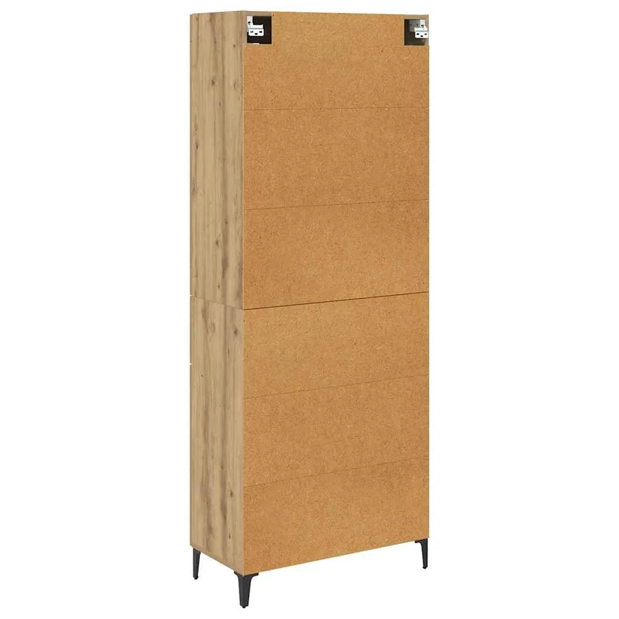 Haut Armoire Chêne artisanal 69,5 x 34 x 180 cm - 8