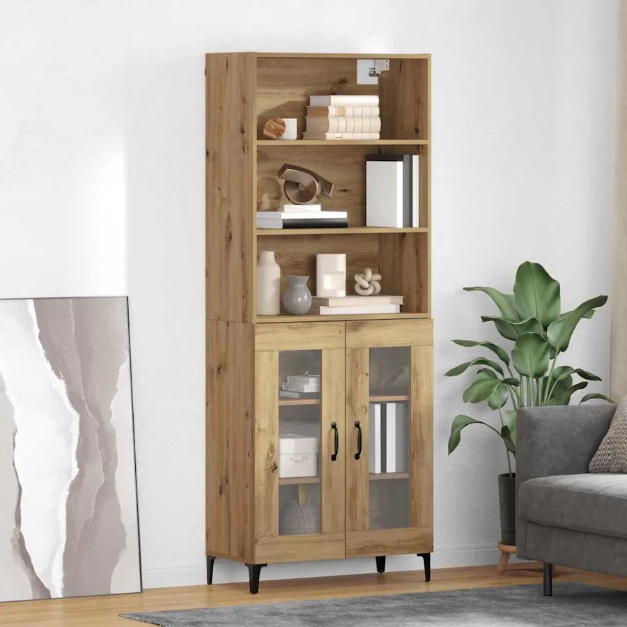Haut Armoire Chêne artisanal 69,5 x 34 x 180 cm