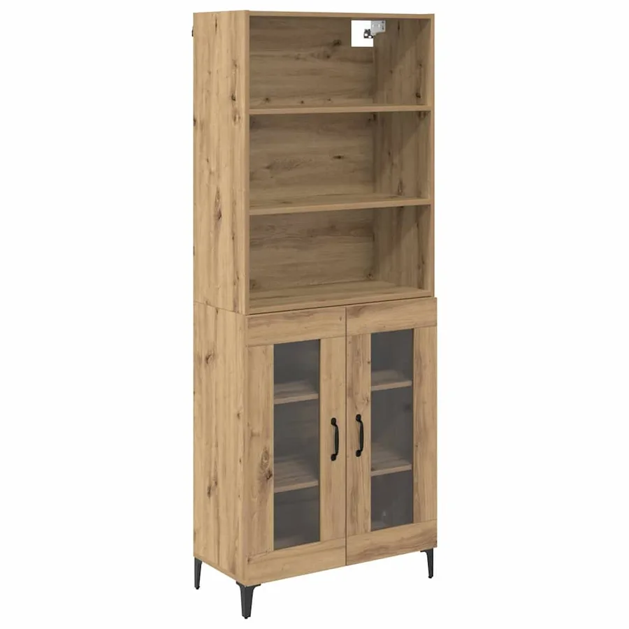 Haut Armoire Chêne artisanal 69,5 x 34 x 180 cm - 2