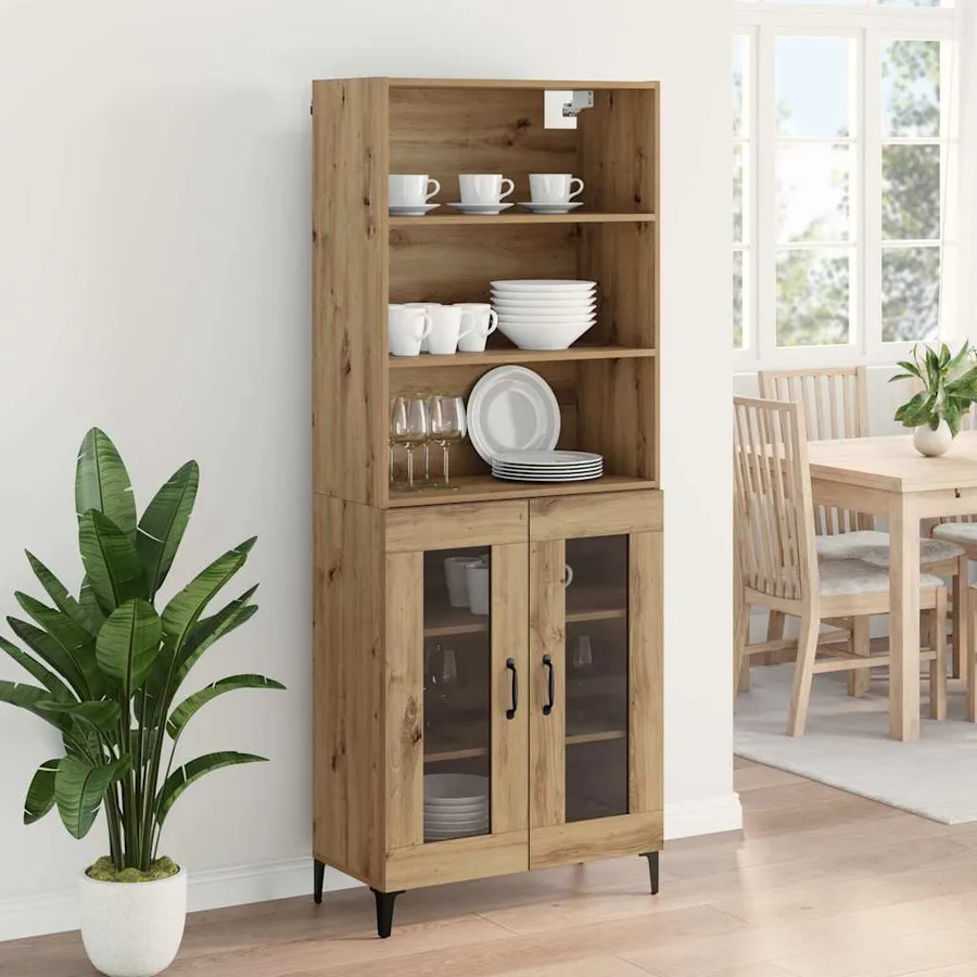 Haut Armoire Chêne artisanal 69,5 x 34 x 180 cm - 4