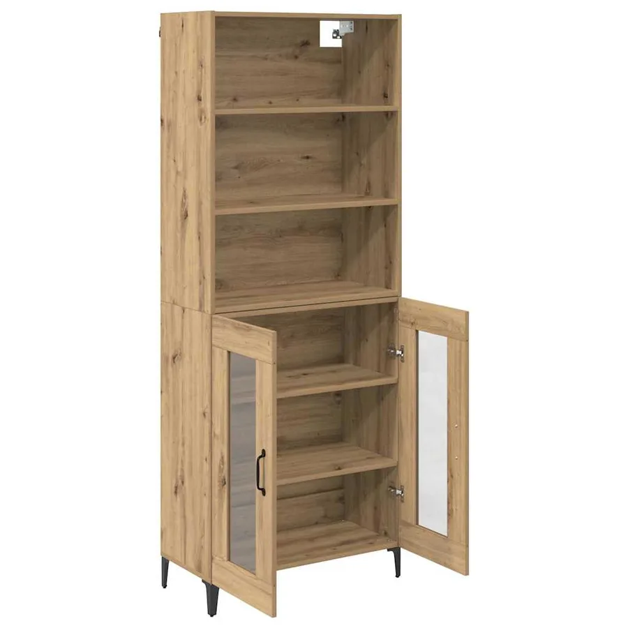 Haut Armoire Chêne artisanal 69,5 x 34 x 180 cm - 5