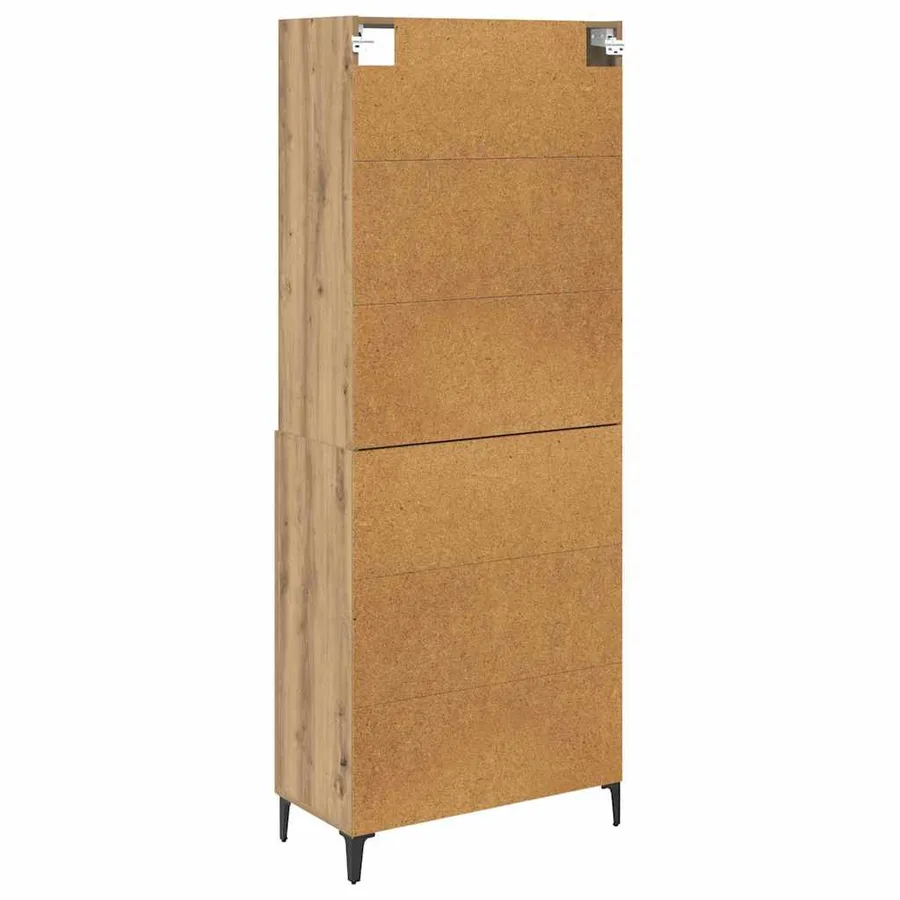 Haut Armoire Chêne artisanal 69,5 x 34 x 180 cm - 8