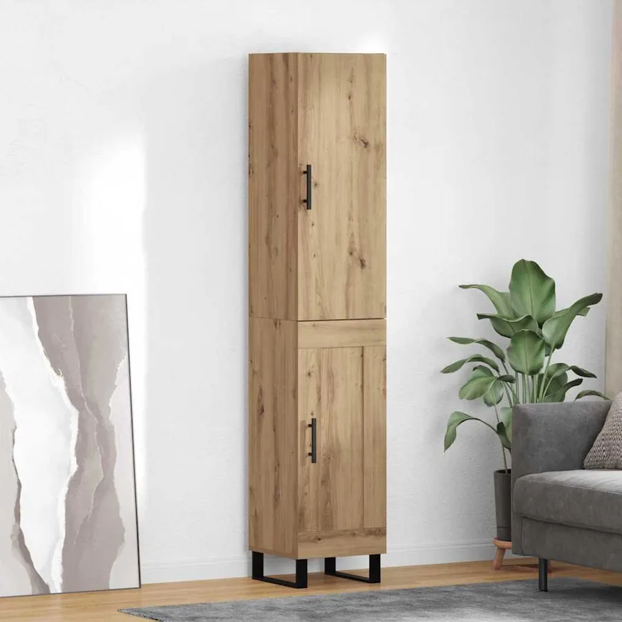 Haut Armoire Chêne artisanal 34,5 x 34 x 180 cm