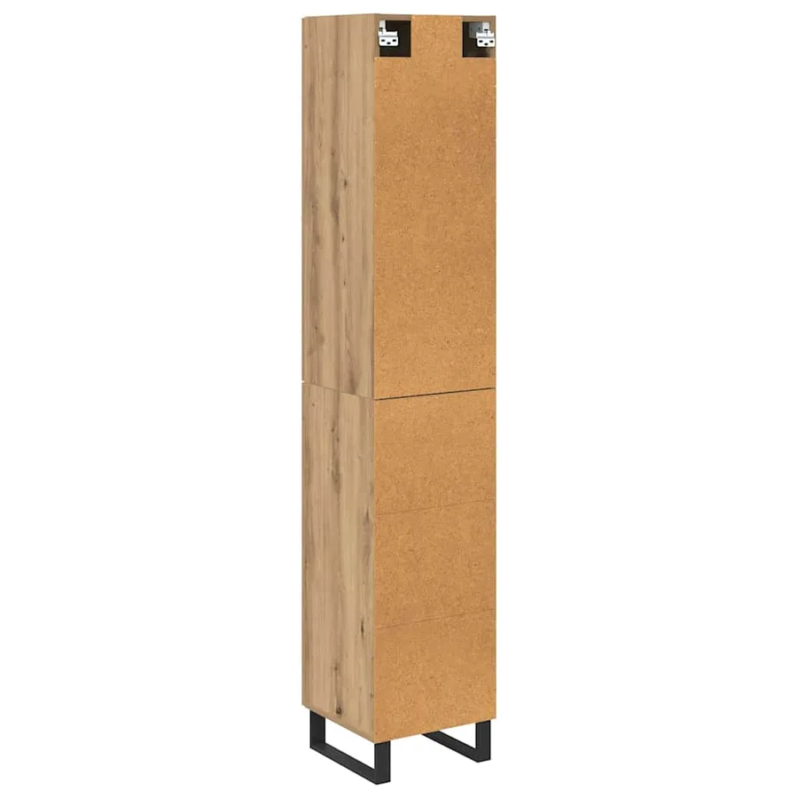 Haut Armoire Chêne artisanal 34,5 x 34 x 180 cm - 10