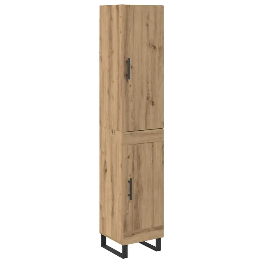 Haut Armoire Chêne artisanal 34,5 x 34 x 180 cm - 2