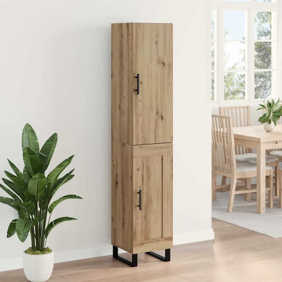 Haut Armoire Chêne artisanal 34,5 x 34 x 180 cm - 4