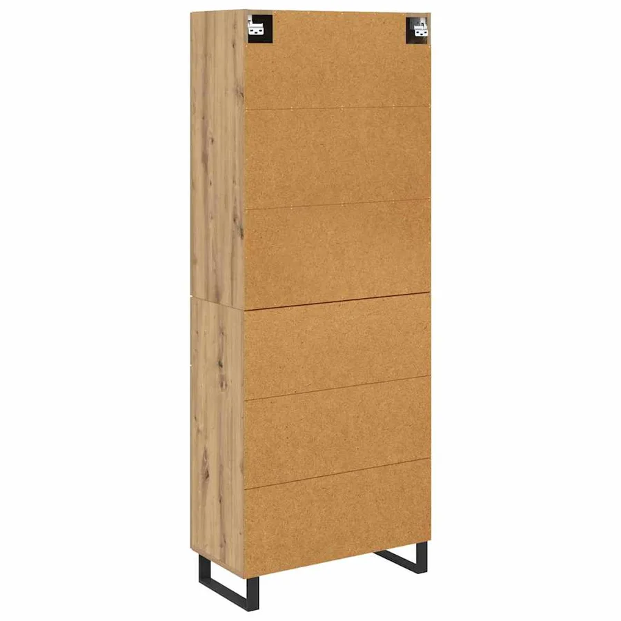 Haut Armoire 2 pcs Chêne artisanal 69,5 x 34 x 180 cm - 10