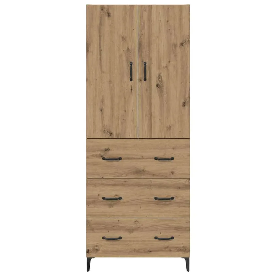Haut Armoire Chêne artisanal 69,5 x 34 x 180 cm - 7