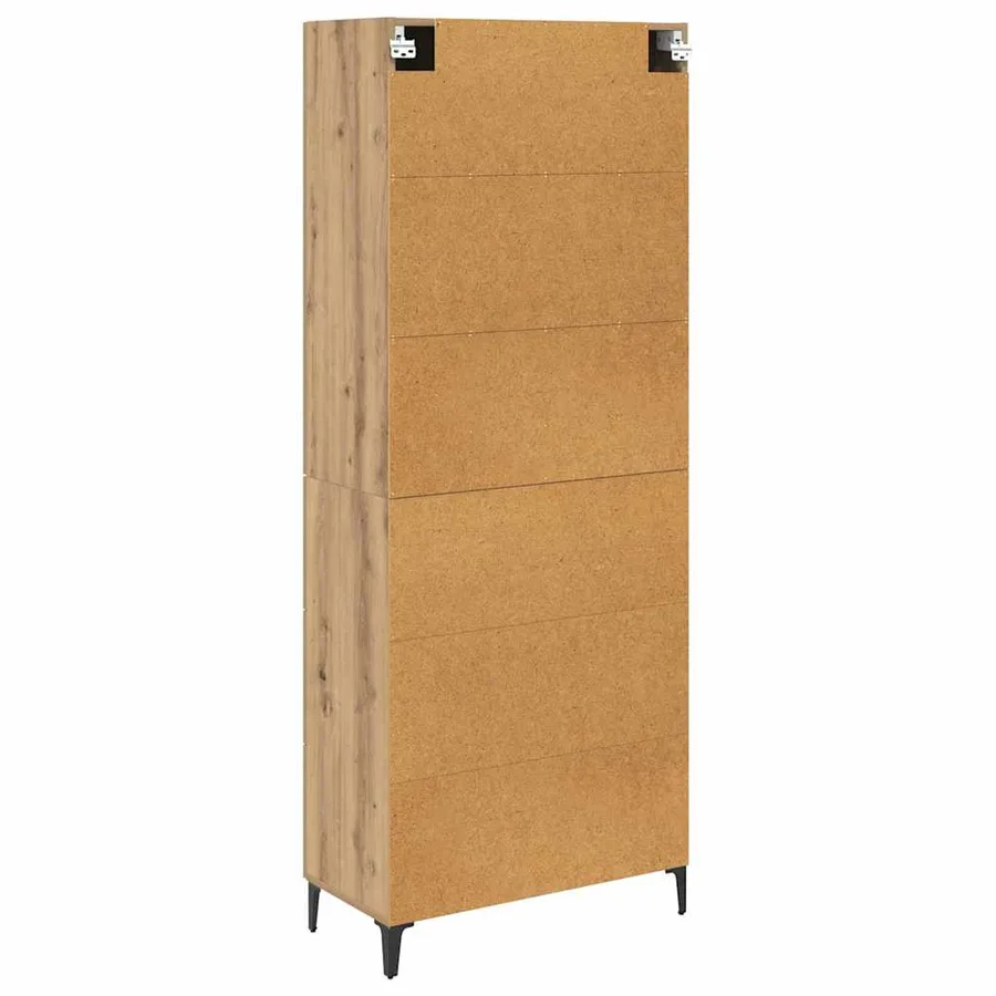 Haut Armoire Chêne artisanal 69,5 x 34 x 180 cm - 9