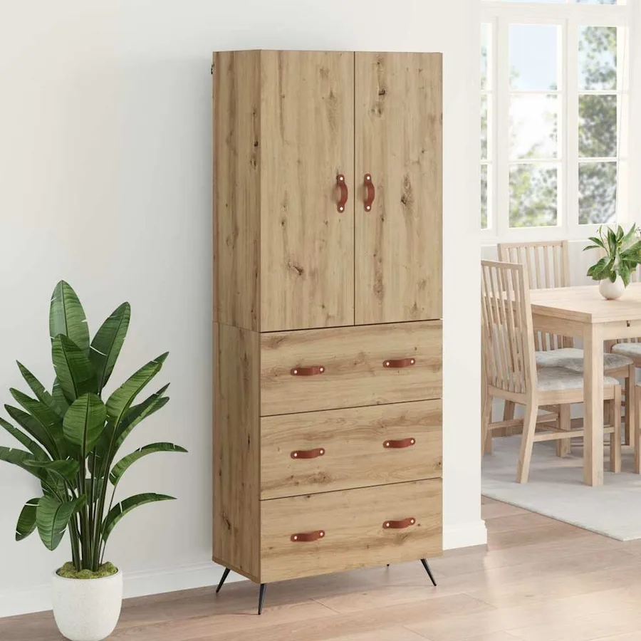Haut Armoire Chêne artisanal 69,5 x 34 x 180 cm - 4