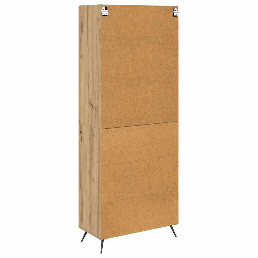 Haut Armoire Chêne artisanal 69,5 x 34 x 180 cm - 8