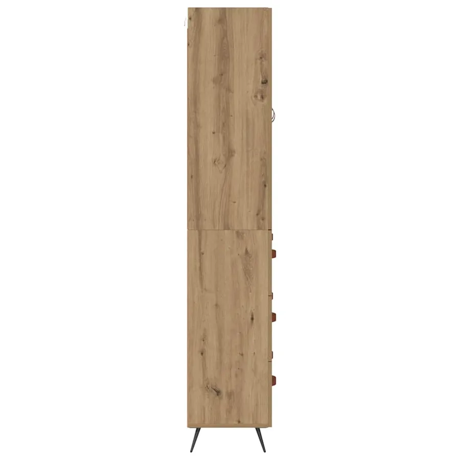 Haut Armoire Chêne artisanal 69,5 x 34 x 180 cm - 9