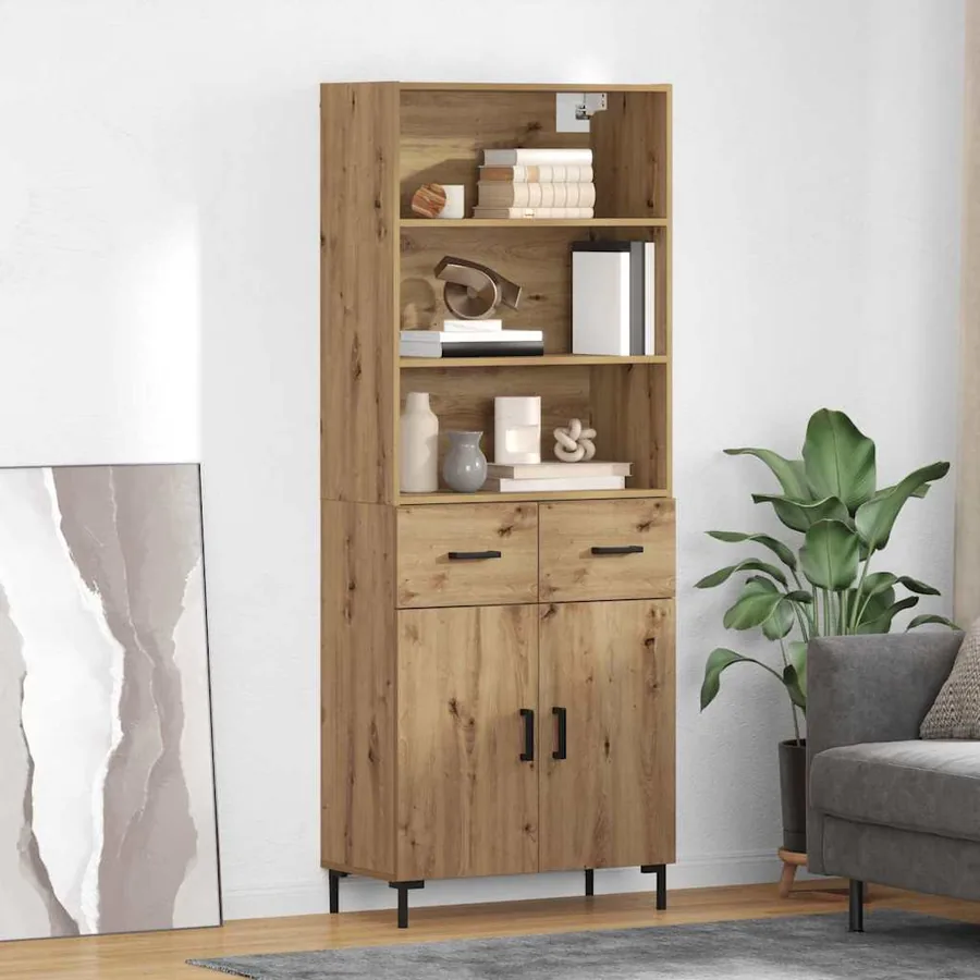 Haut Armoire Chêne artisanal 69,5 x 34 x 180 cm