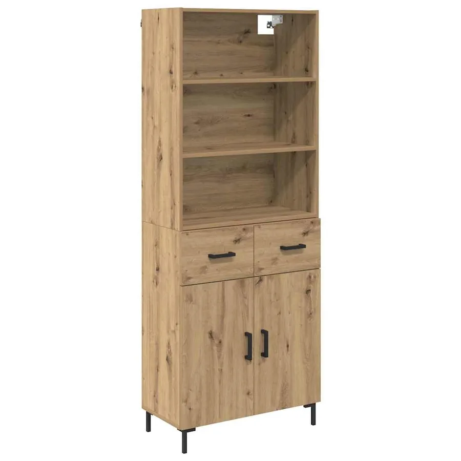 Haut Armoire Chêne artisanal 69,5 x 34 x 180 cm - 2