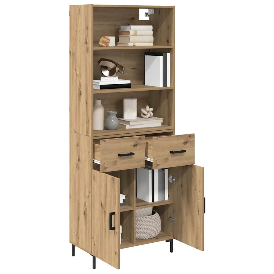 Haut Armoire Chêne artisanal 69,5 x 34 x 180 cm - 3