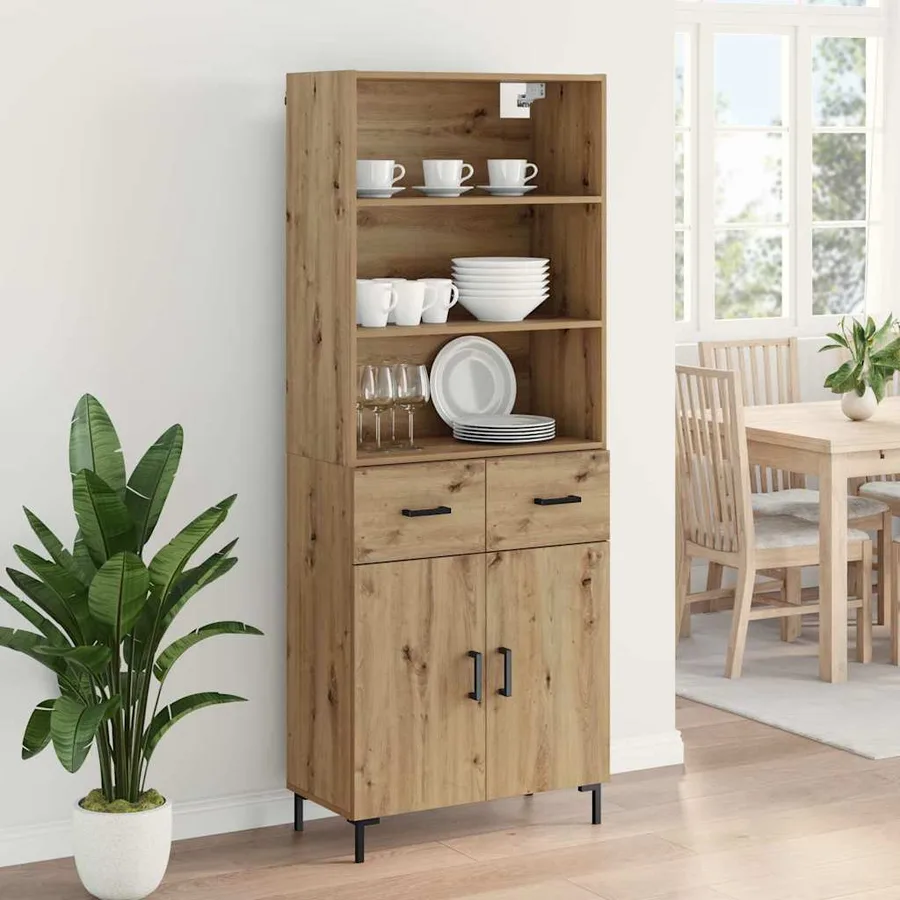 Haut Armoire Chêne artisanal 69,5 x 34 x 180 cm - 4