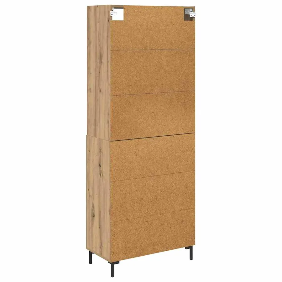 Haut Armoire Chêne artisanal 69,5 x 34 x 180 cm - 8