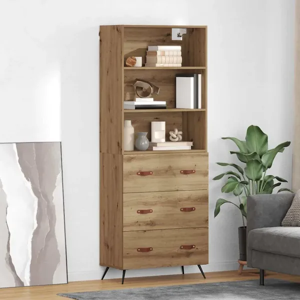 Haut Armoire Chêne artisanal 69,5 x 34 x 180 cm