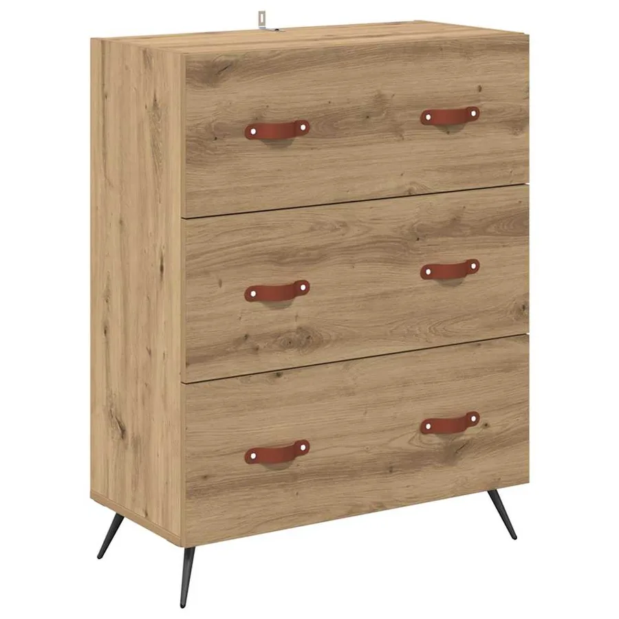 Haut Armoire Chêne artisanal 69,5 x 34 x 180 cm - 6