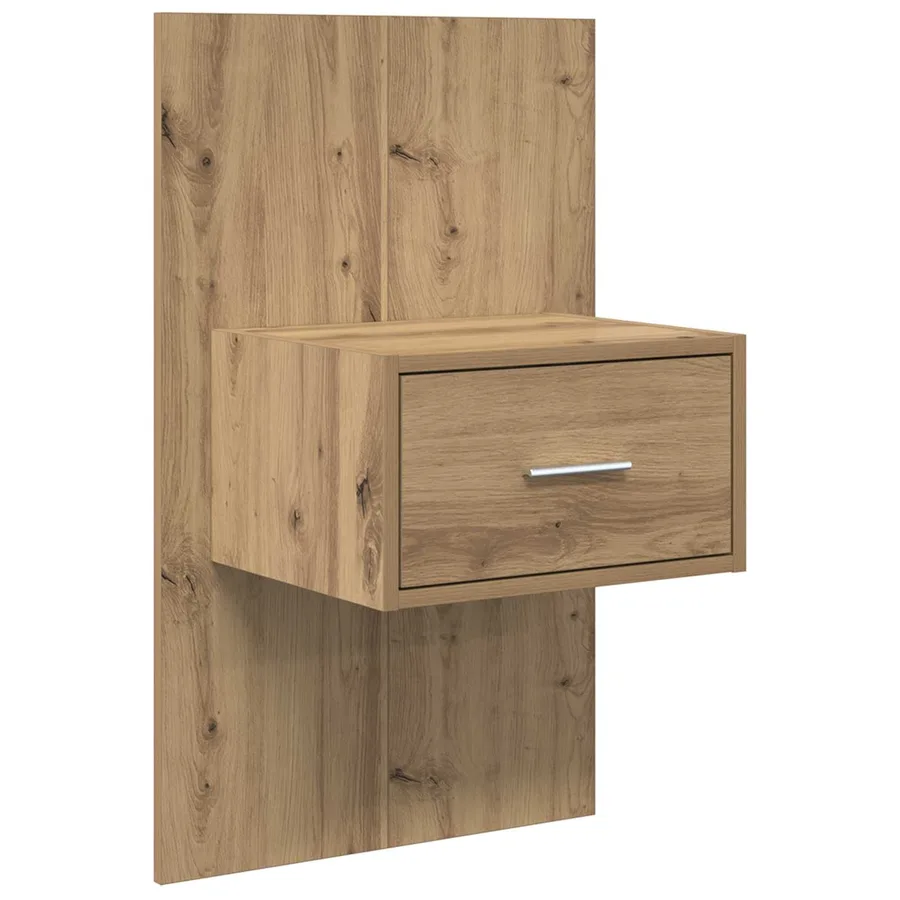 Tête de lit avec armoire 3 pcs Chêne artisanal - 6