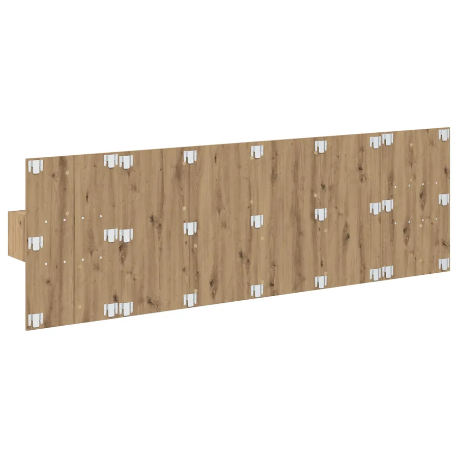 Tête de lit avec armoire 3 pcs Chêne artisanal - 9
