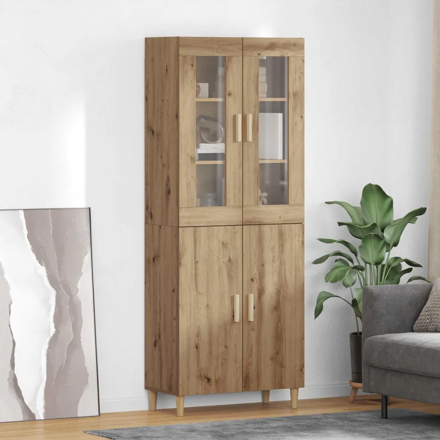 Haut Armoire Chêne artisanal 69,5 x 34 x 180 cm