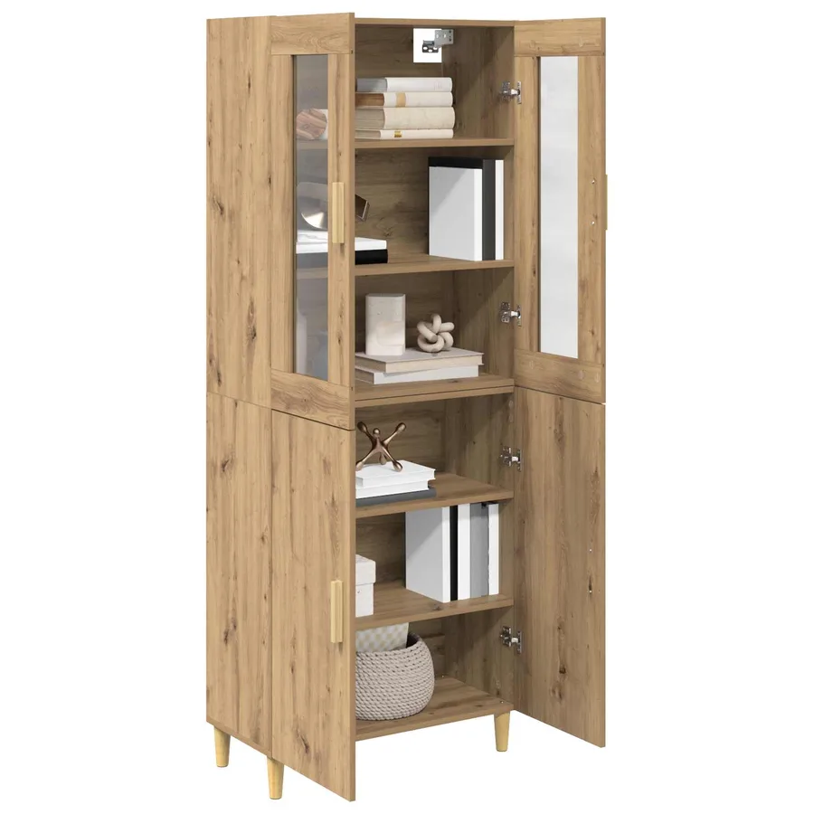 Haut Armoire Chêne artisanal 69,5 x 34 x 180 cm - 3