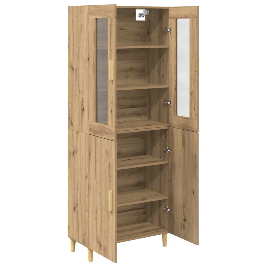Haut Armoire Chêne artisanal 69,5 x 34 x 180 cm - 5
